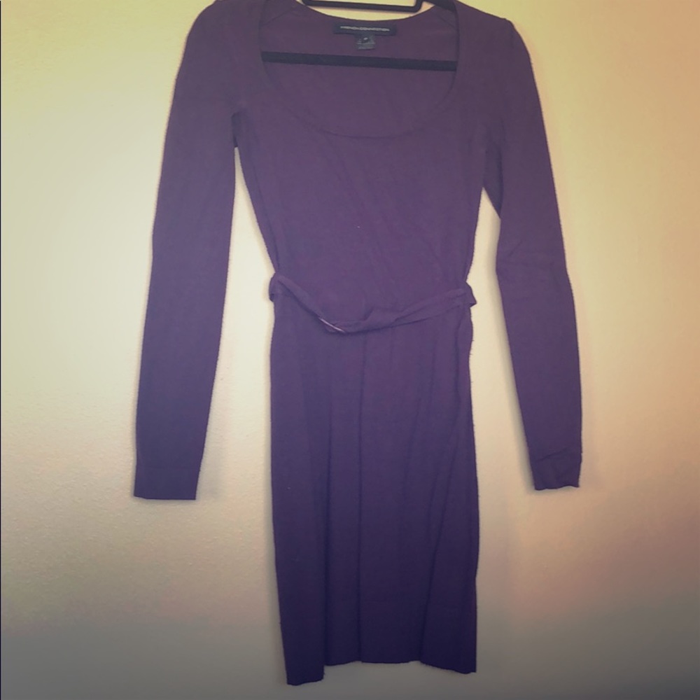 French connection belted sweater dress